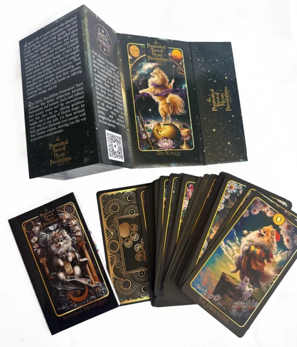 Mystic Pawsibilities Pomtastical Tarot, with beautiful magnetic box